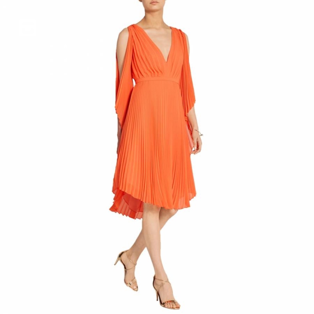 🎉SALE NWT Halston Heritage Meadow Pleated Dress 8